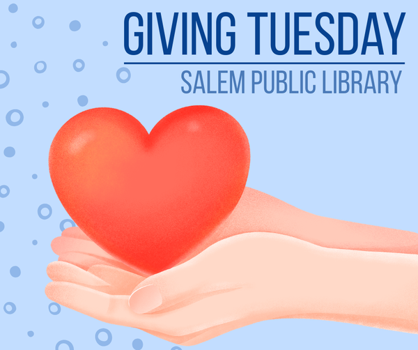 Hands holding a heart graphic with the caption "Giving Tuesday."