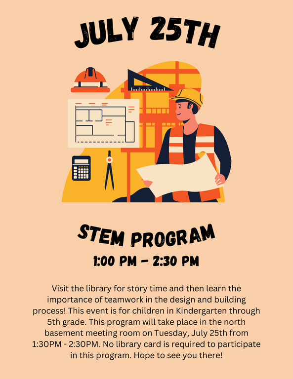 This is a poster with information about the STEM program.